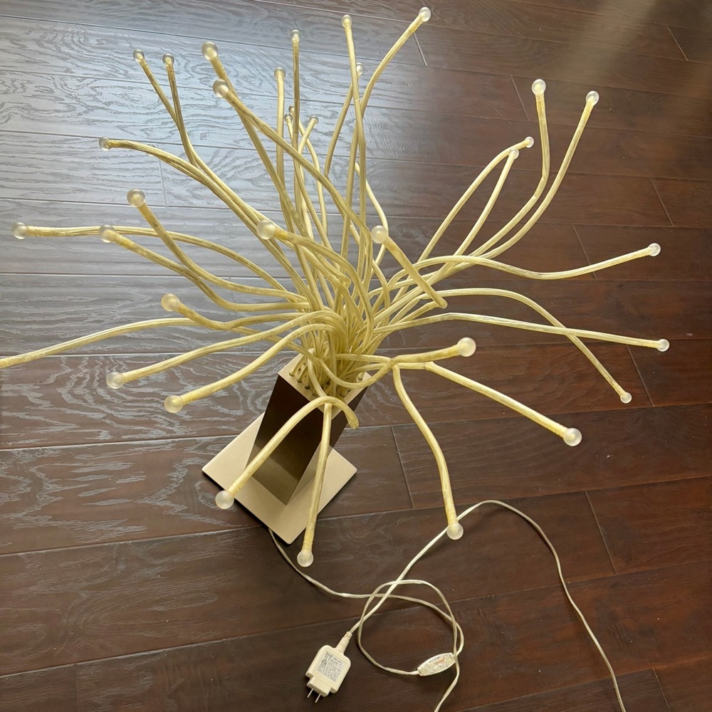 IKEA Vintage Y2K Medusa Jellyfish Tentacle Stainless Steel Lamp